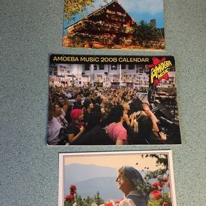 VINTAGE POSTCARDS 2 OF  VON TRAPP FAMILY LODGE STOWE AMOEBA MUSIC CALENDAR 2008